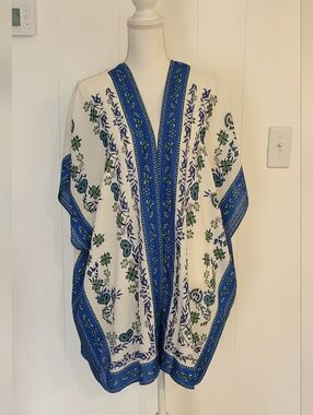 Max Studio Floral Kimono Cover-Up